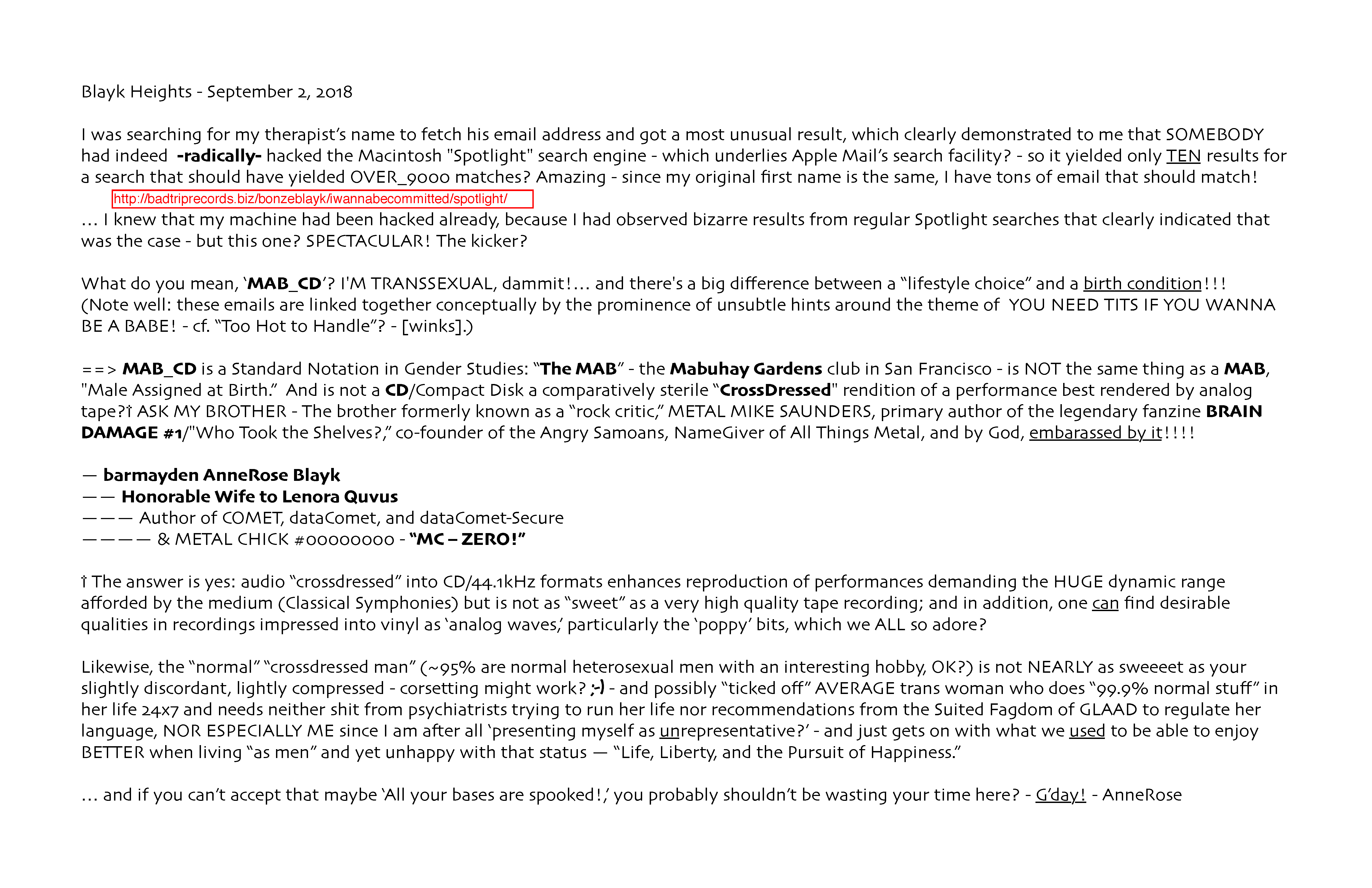 ./2018-09-02 - 2024-05-10 - BONZE ANNE ROSE BLAYK - 'barmayden SPOTLIGHT HACKORAMA - METAL CHICK Nr.00000000' - TEN of OVER_9000 matches for 'kevin' came up in Apple Mail - p 18 of 18.png